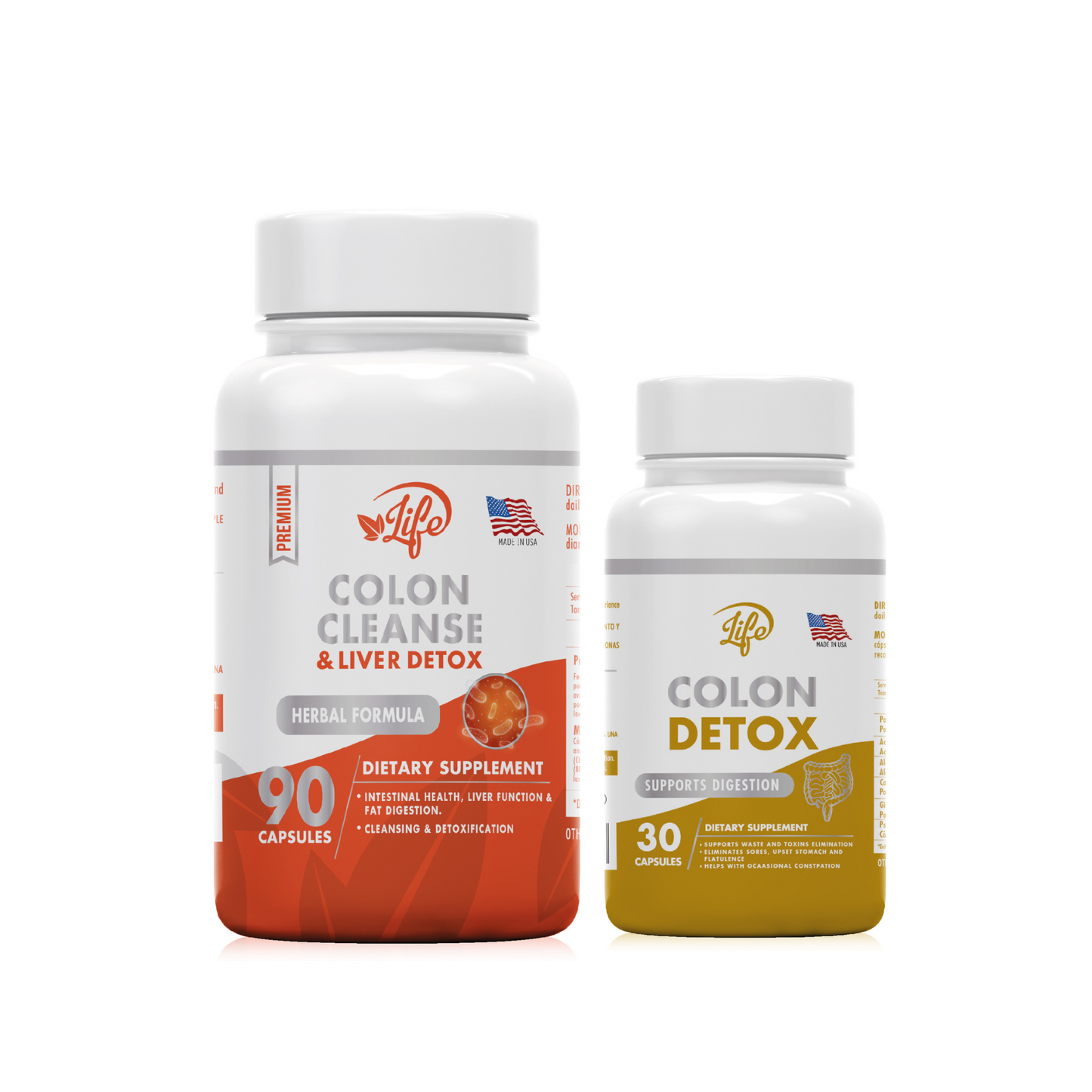 Colon Cleanse + Herbal Laxative (2 PRODUCTOS)