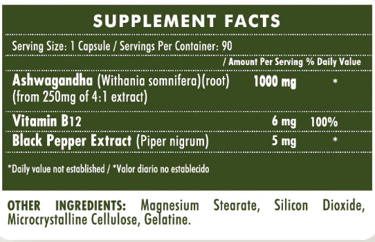 Ashwagandha (90 CAPSULAS)