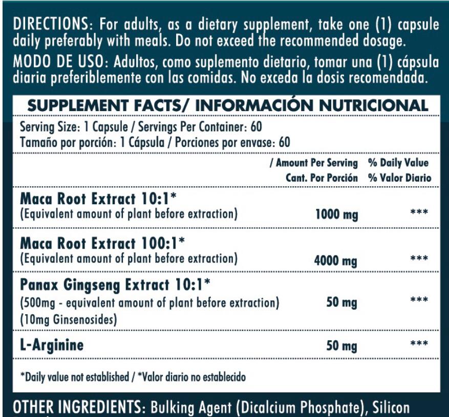 Maca (60 CAPSULAS)